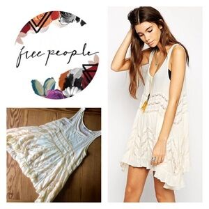 Free People Trapeze Dress in Natural